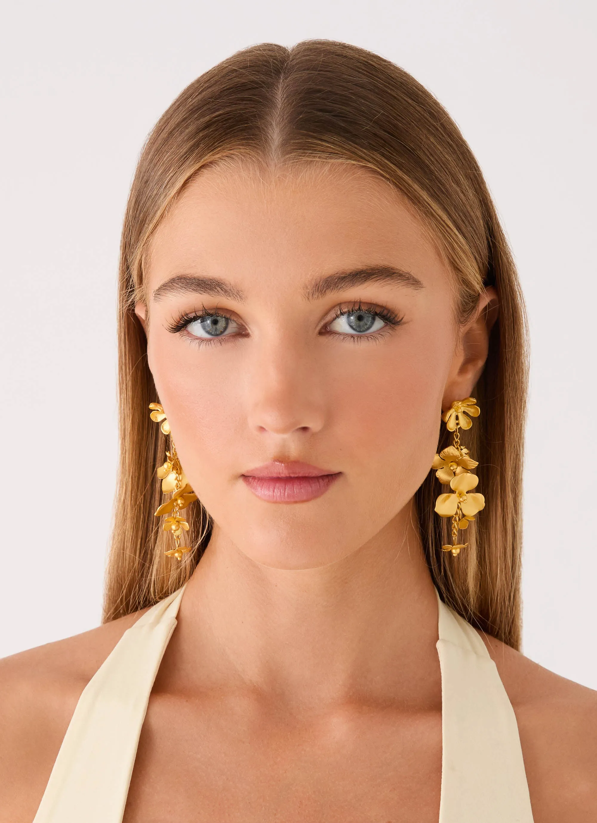 Golden Petal Earrings - Gold sold by Peppermayo product image thumbnail 2