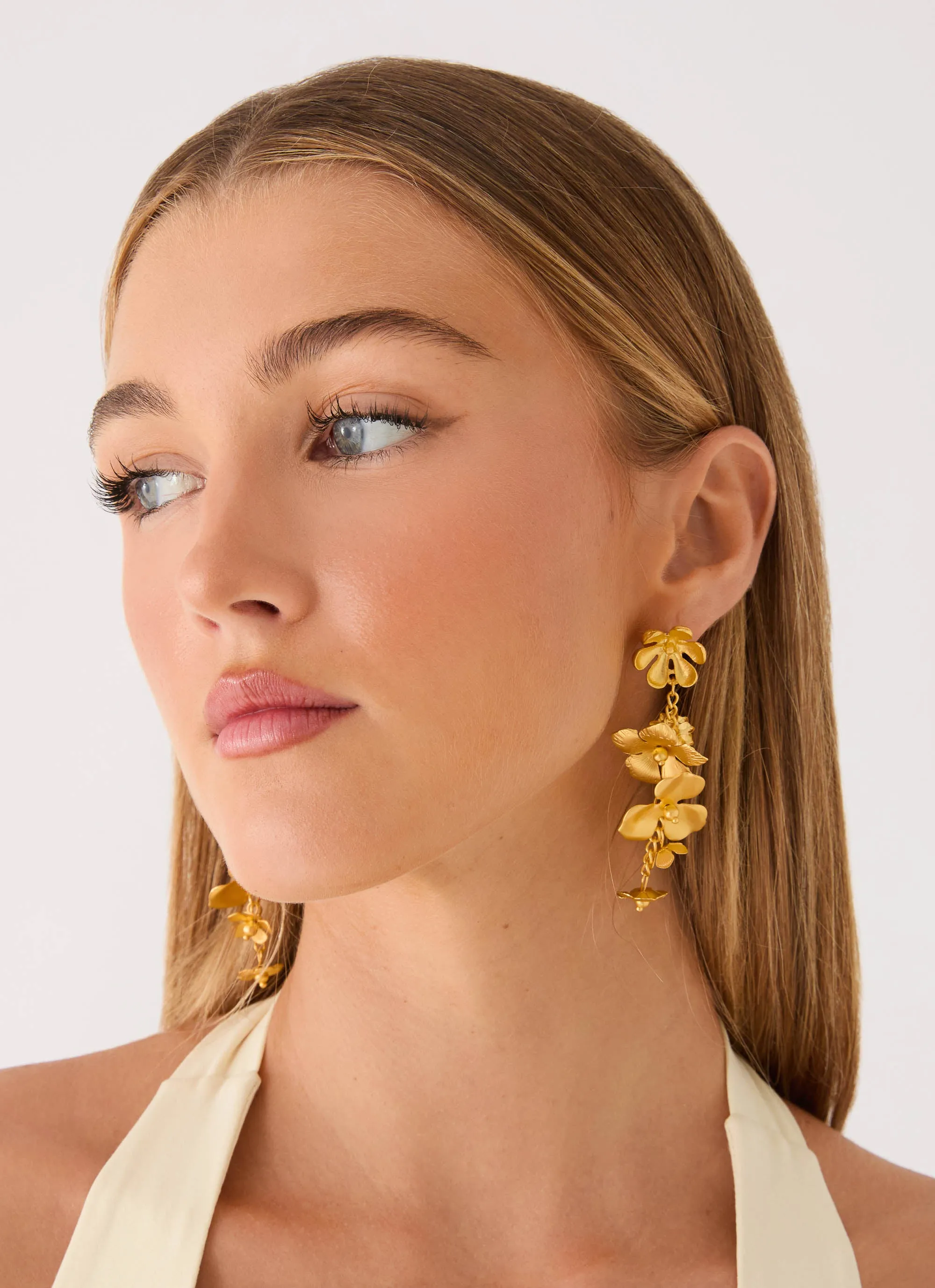 Golden Petal Earrings - Gold sold by Peppermayo product image thumbnail 4