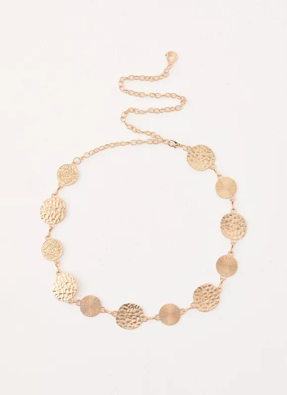 Burnt Sunset Belt - Gold made by Peppermayo