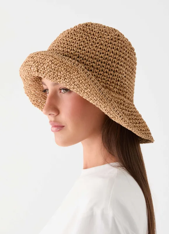 Dusk Flame Hat - Straw made by Peppermayo