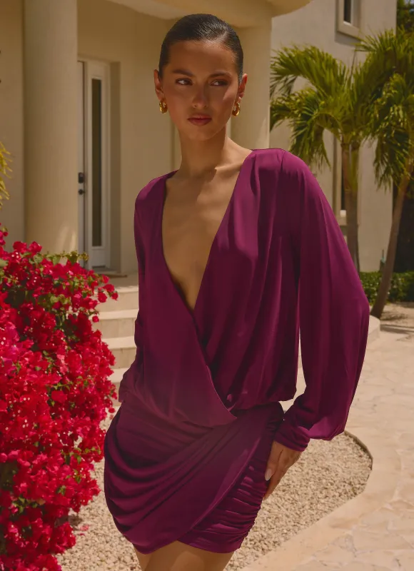Ettah Long Sleeve Top - Plum made by Peppermayo