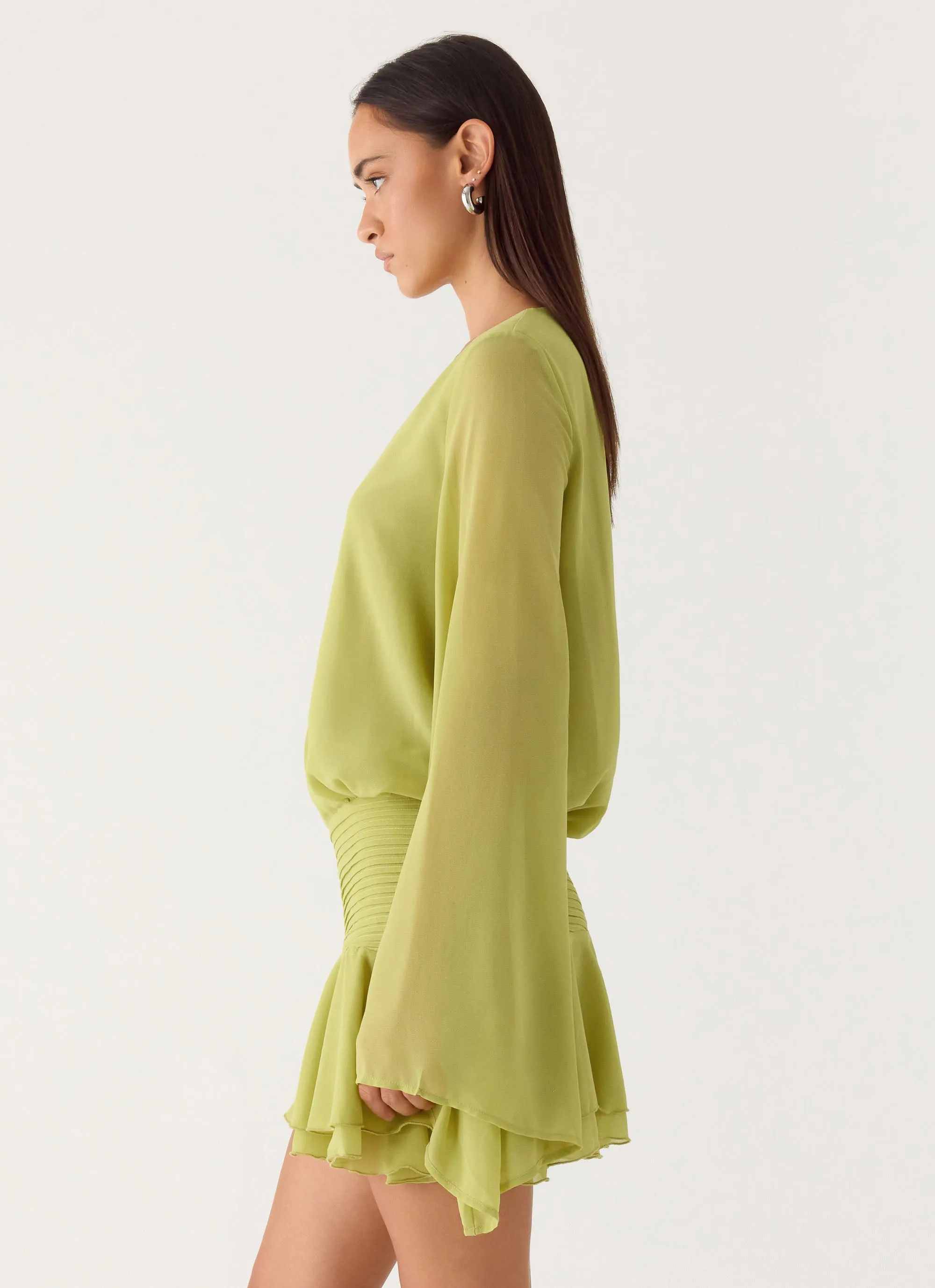 Solo In Soho Mini Dress - Lime sold by Peppermayo product image thumbnail 5