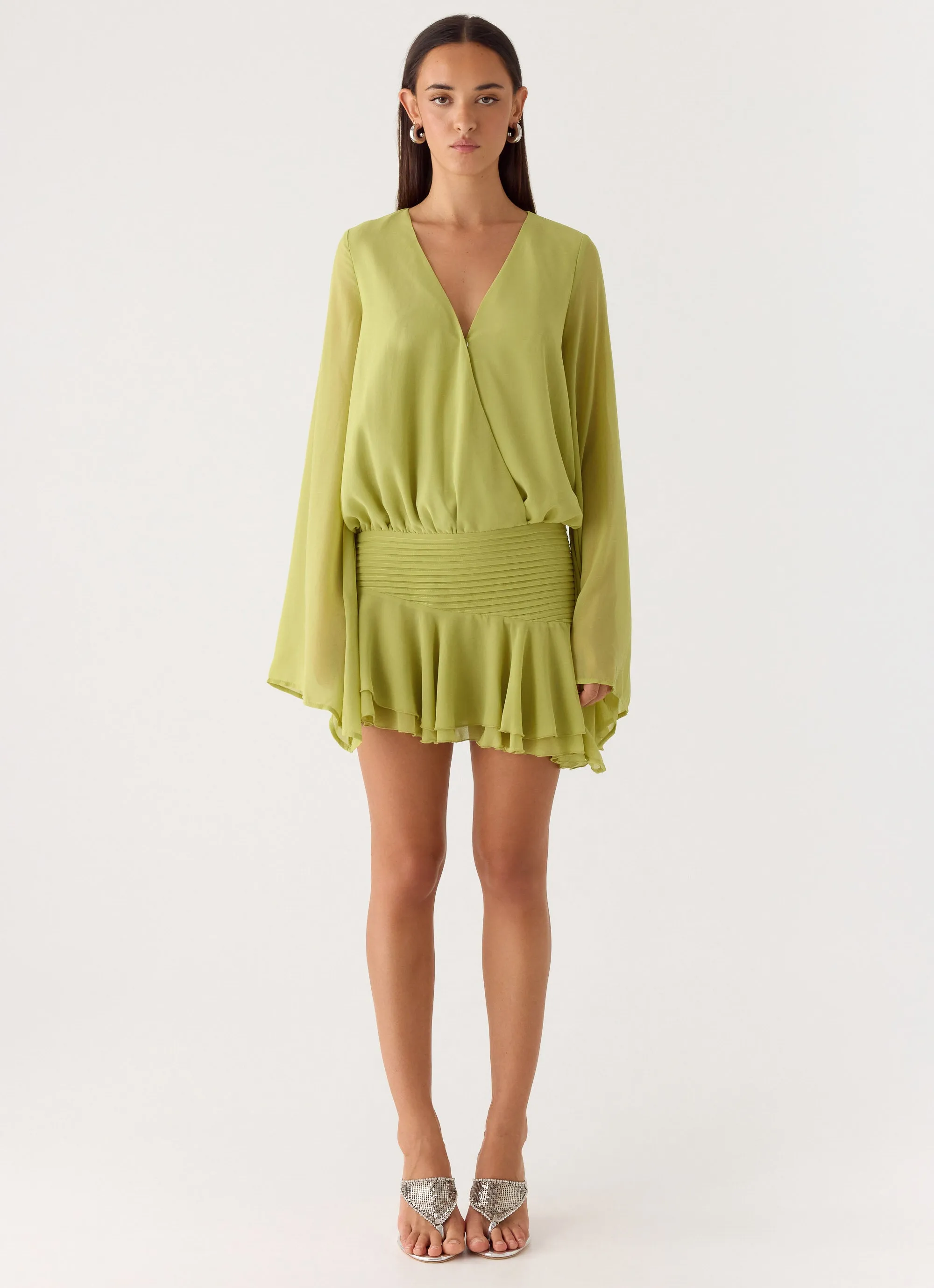 Solo In Soho Mini Dress - Lime sold by Peppermayo product image thumbnail 3