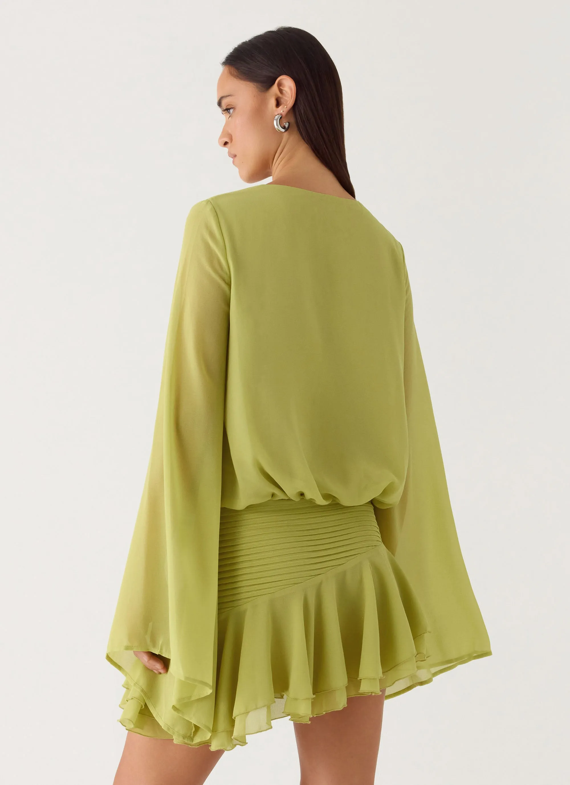 Solo In Soho Mini Dress - Lime sold by Peppermayo product image thumbnail 4
