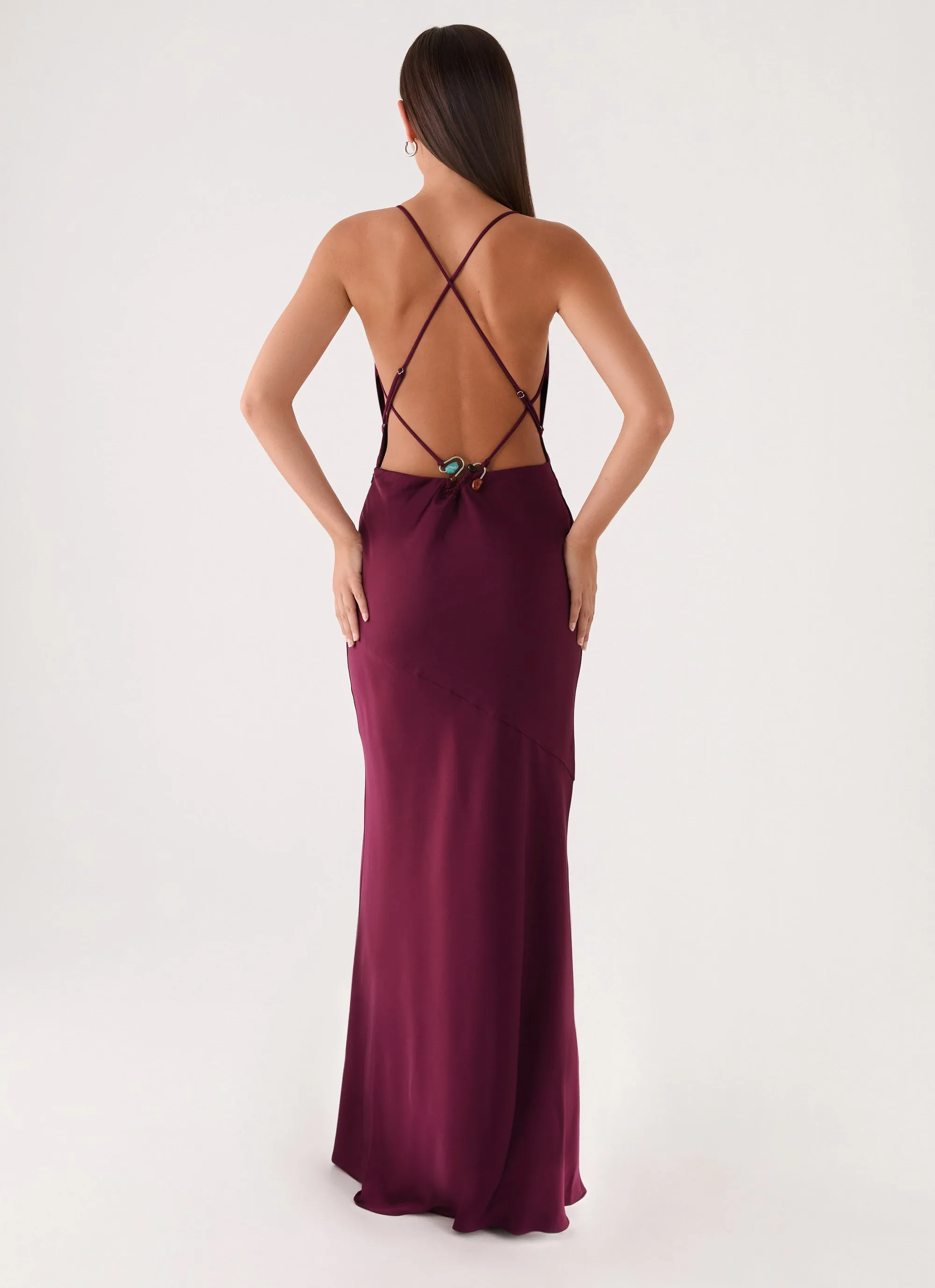 Tiano Maxi Dress - Plum sold by Peppermayo product image thumbnail 2