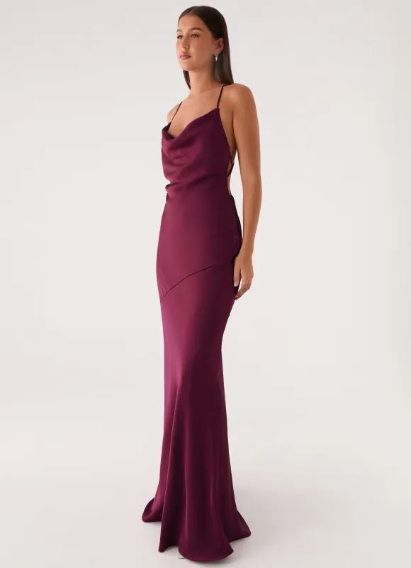 Tiano Maxi Dress - Plum made by Peppermayo