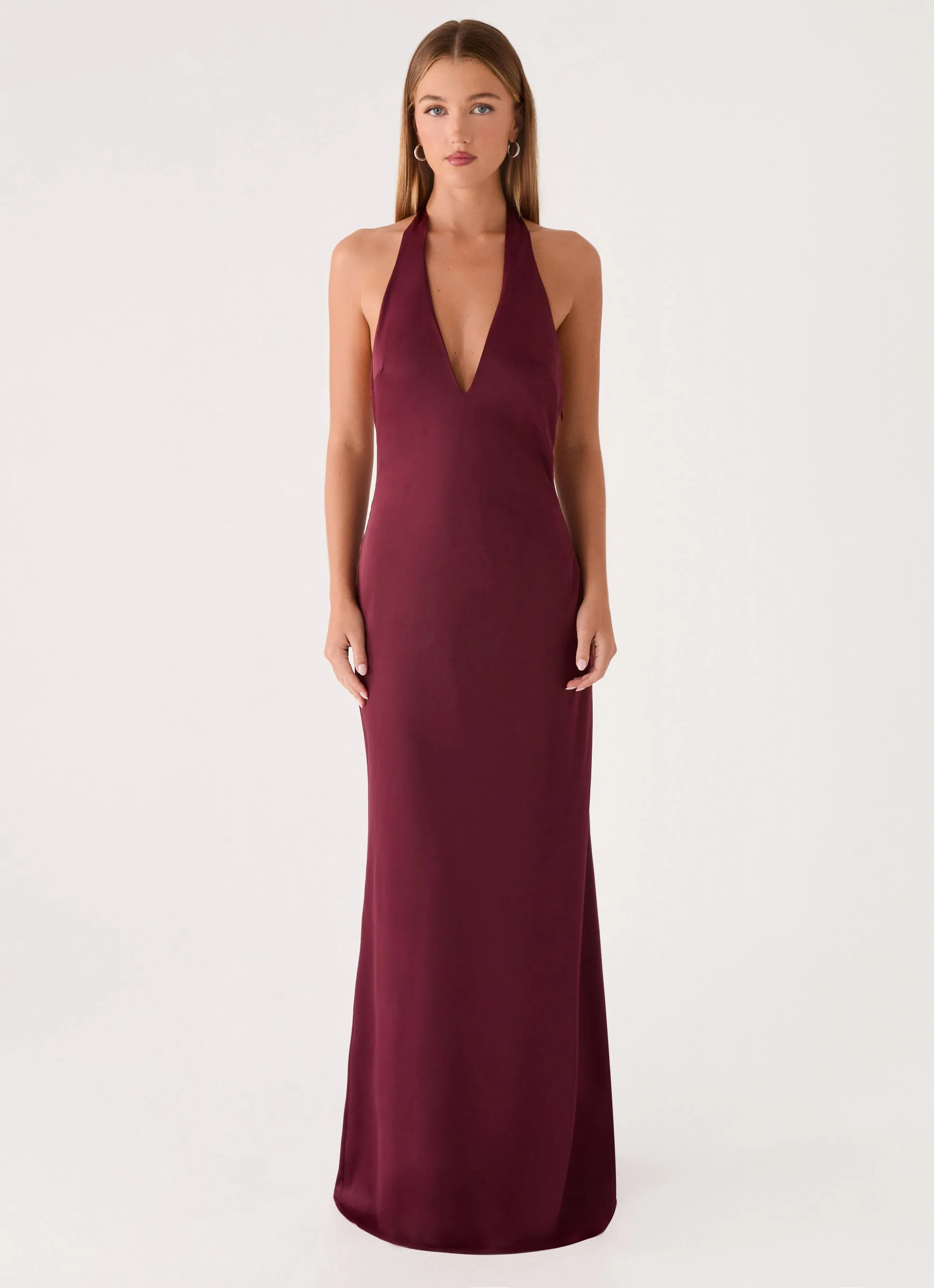 Eloise Maxi Dress - Plum sold by Peppermayo