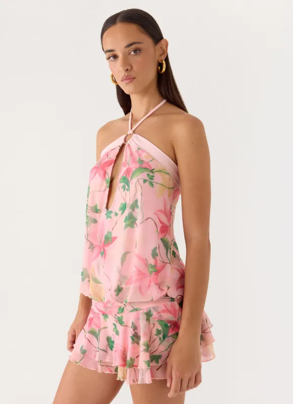 Telling You Mini Dress - Blooming Spring made by Peppermayo