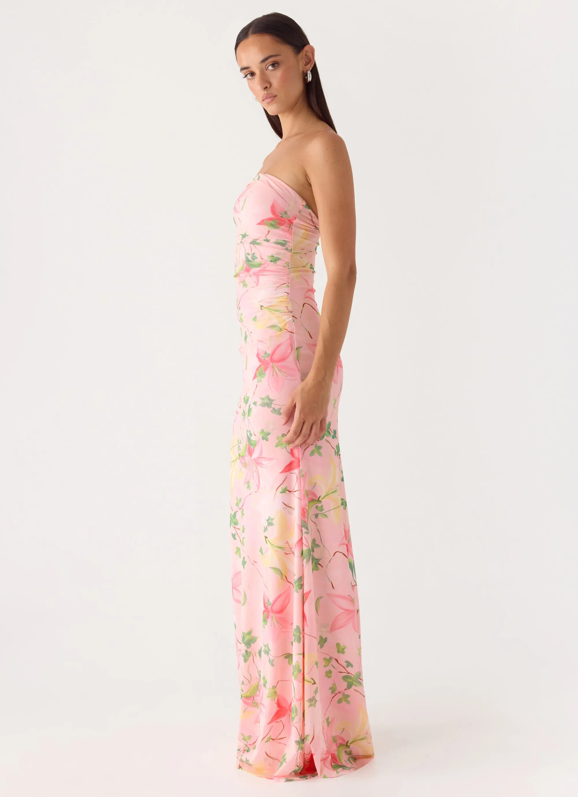Iroha Strapless Maxi Dress - Blooming Spring sold by Peppermayo product image thumbnail 5