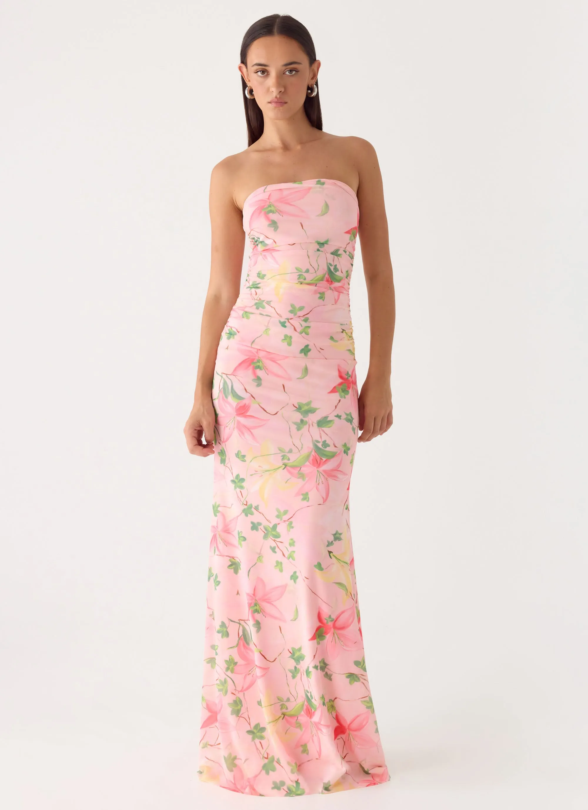 Iroha Strapless Maxi Dress - Blooming Spring sold by Peppermayo product image thumbnail 3