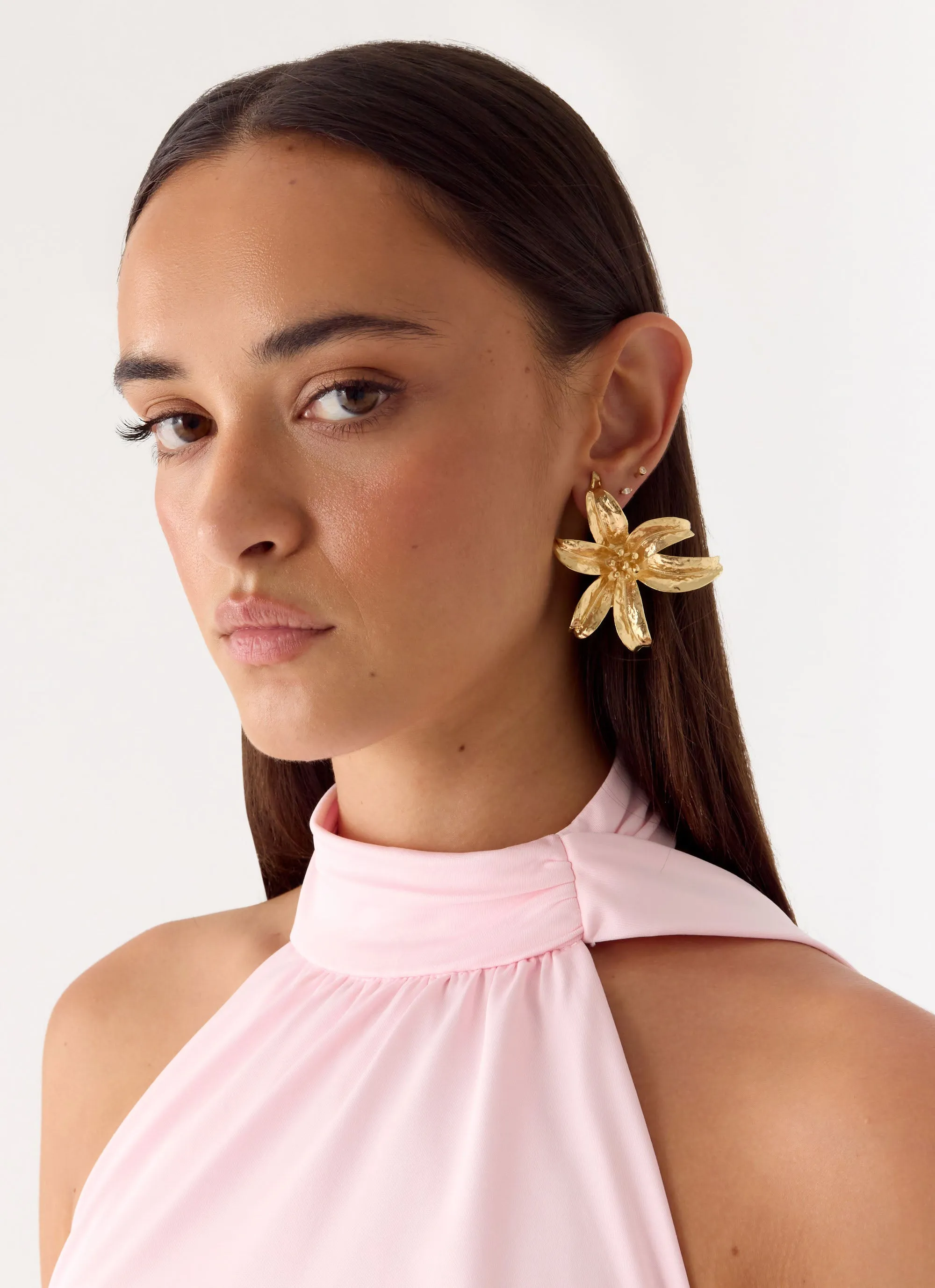 Bloomwave Earrings - Gold sold by Peppermayo product image thumbnail 2