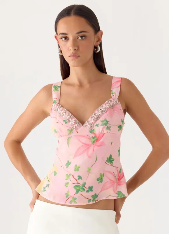 Loop Cami Top - Blooming Spring made by Peppermayo