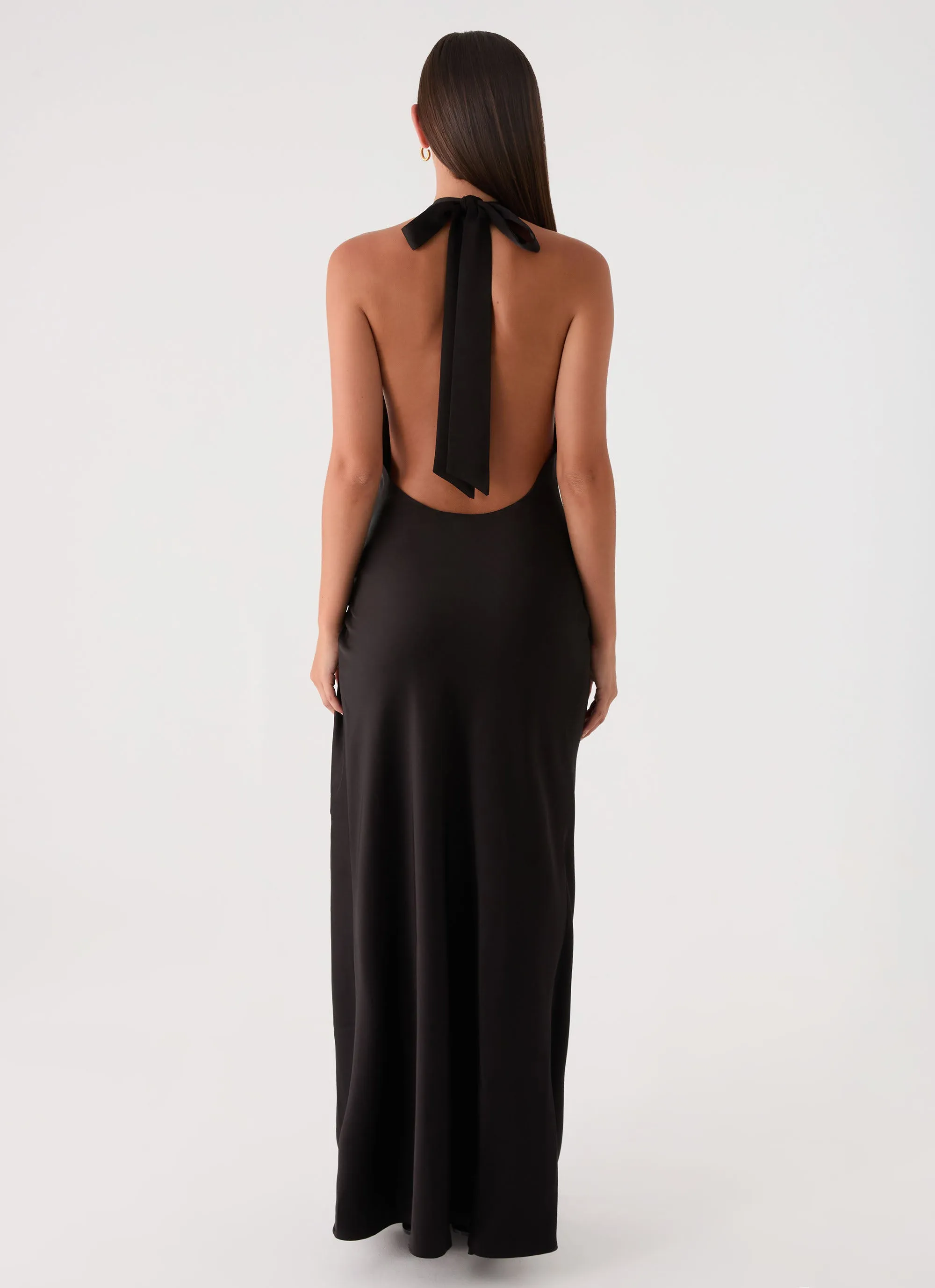 Lumae Halter Maxi Dress - Black sold by Peppermayo product image thumbnail 2