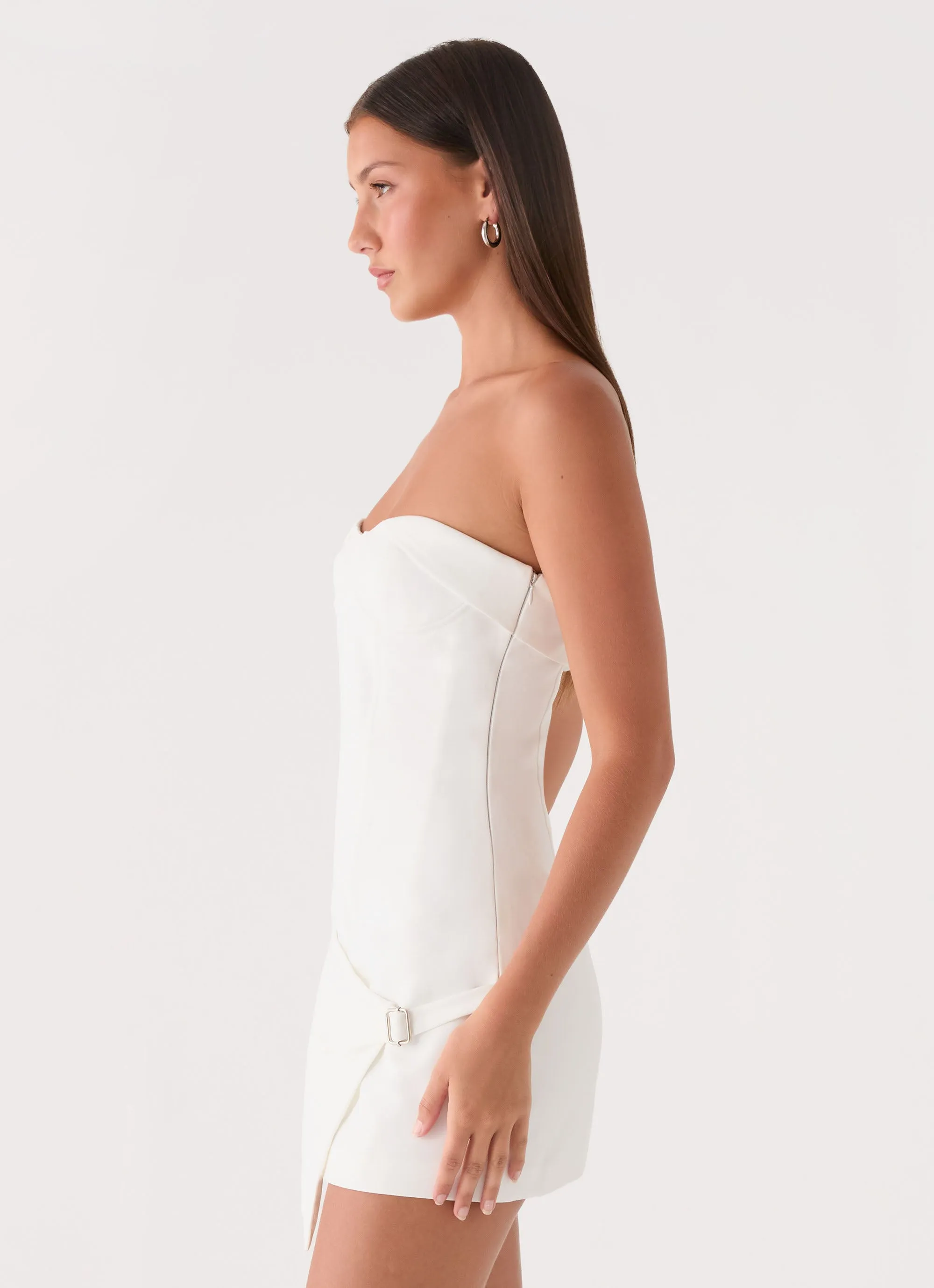 Jennah Mini Dress - White Dove sold by Peppermayo product image thumbnail 2
