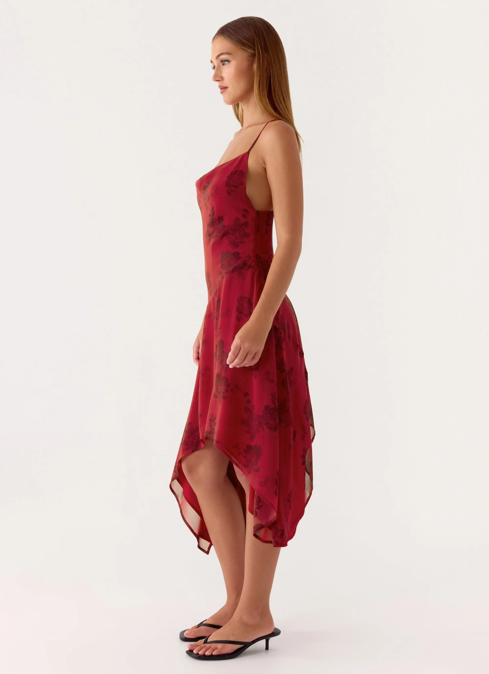 Jasiel Midi Dress - Cherry Rose sold by Peppermayo product image thumbnail 2