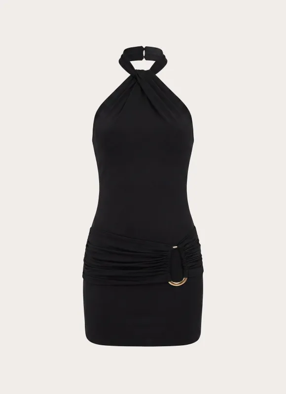 Rosanna Mini Dress - Black made by Peppermayo
