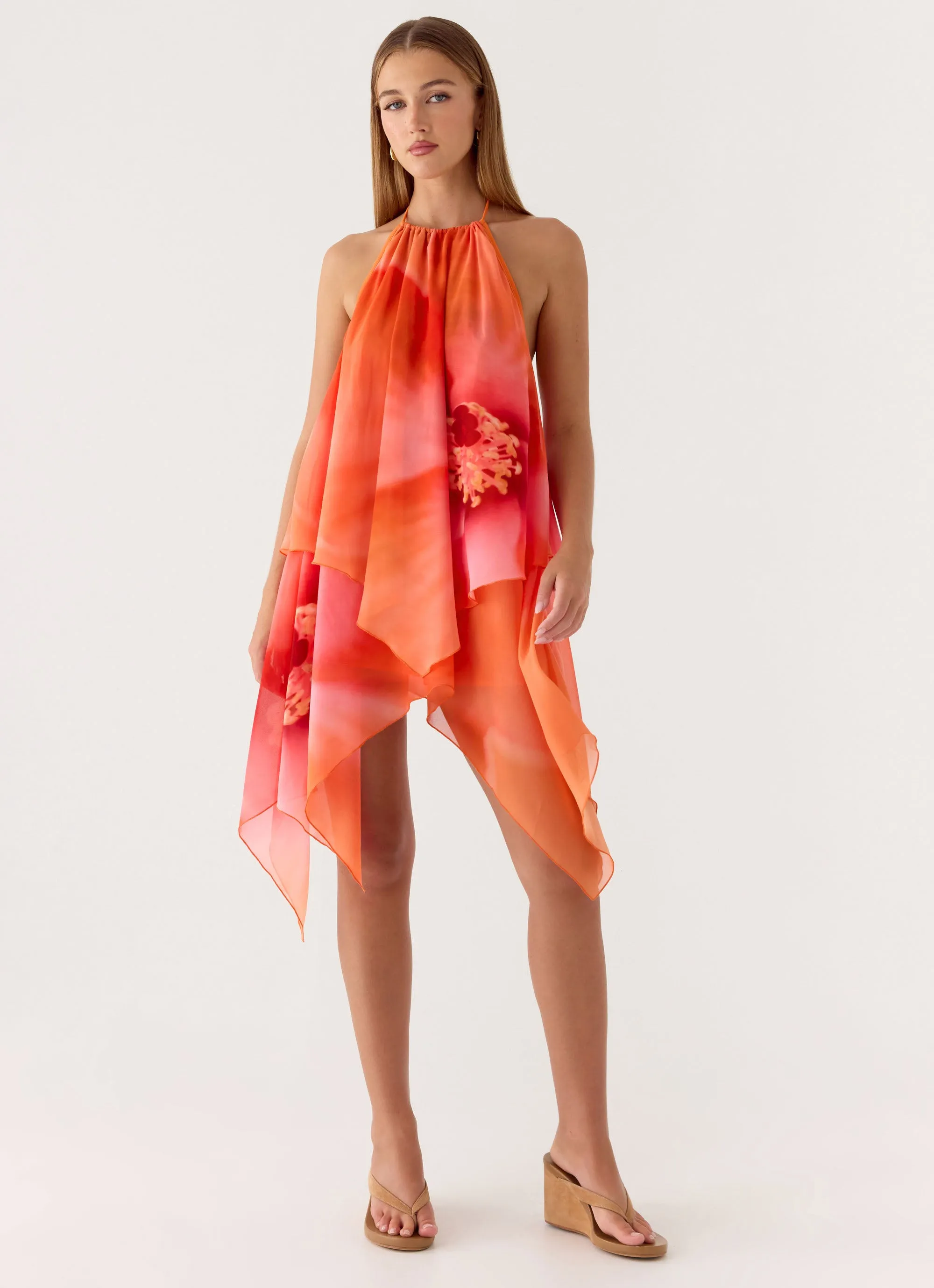 Wylma Mini Dress - Orange Blossom sold by Peppermayo