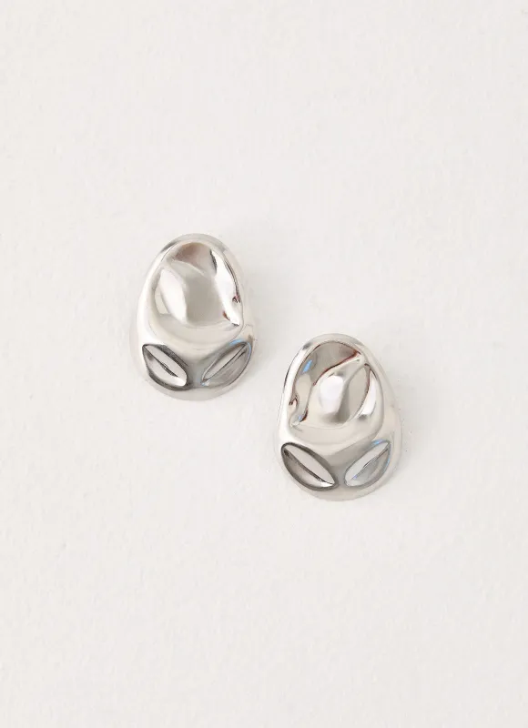 Silver Siren Earrings - Silver made by Peppermayo