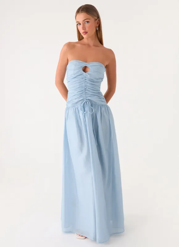 Eirwyn Maxi Dress - Blue made by Peppermayo