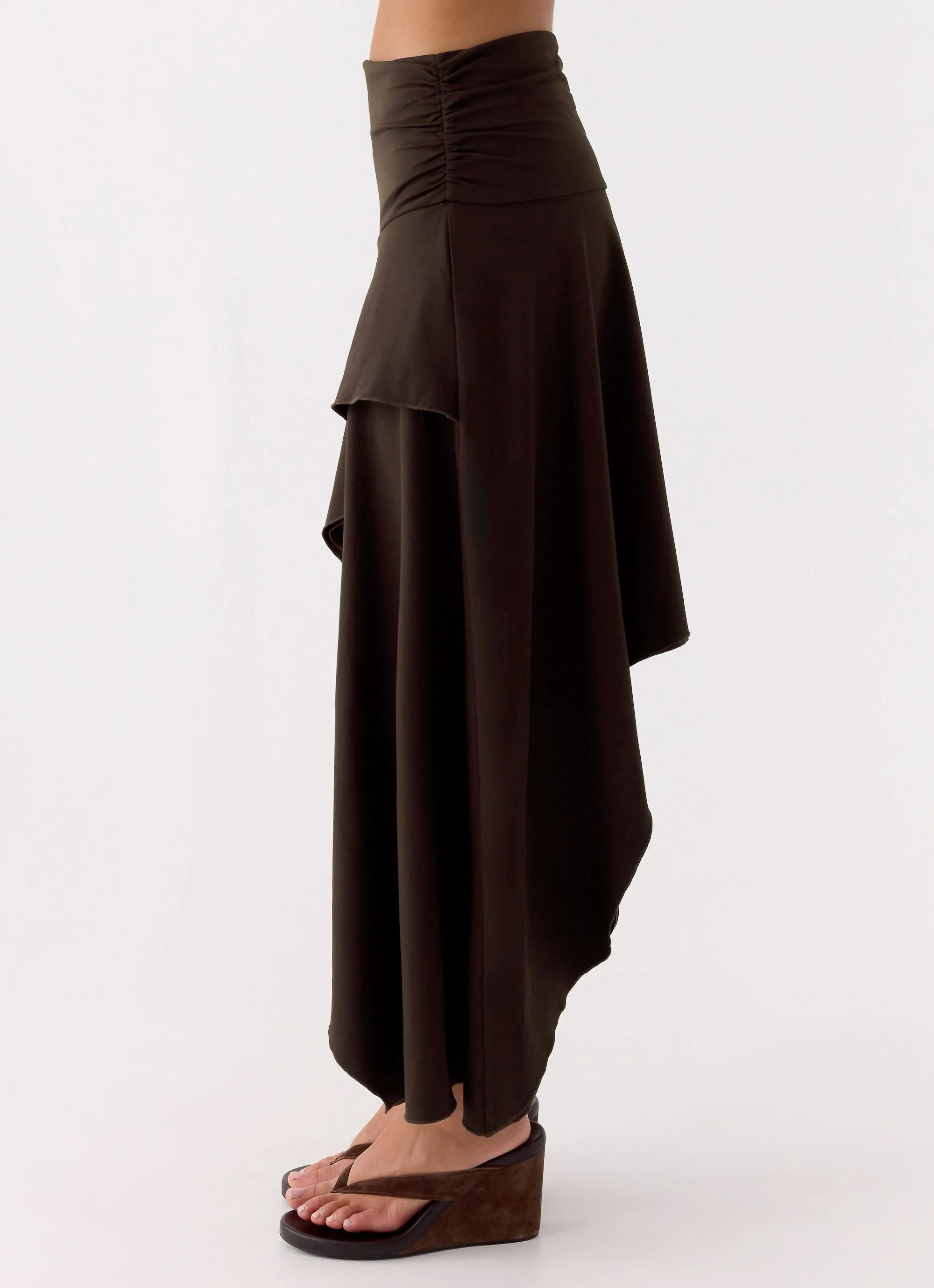 Lycia Midi Skirt - Chocolate sold by Peppermayo product image thumbnail 4