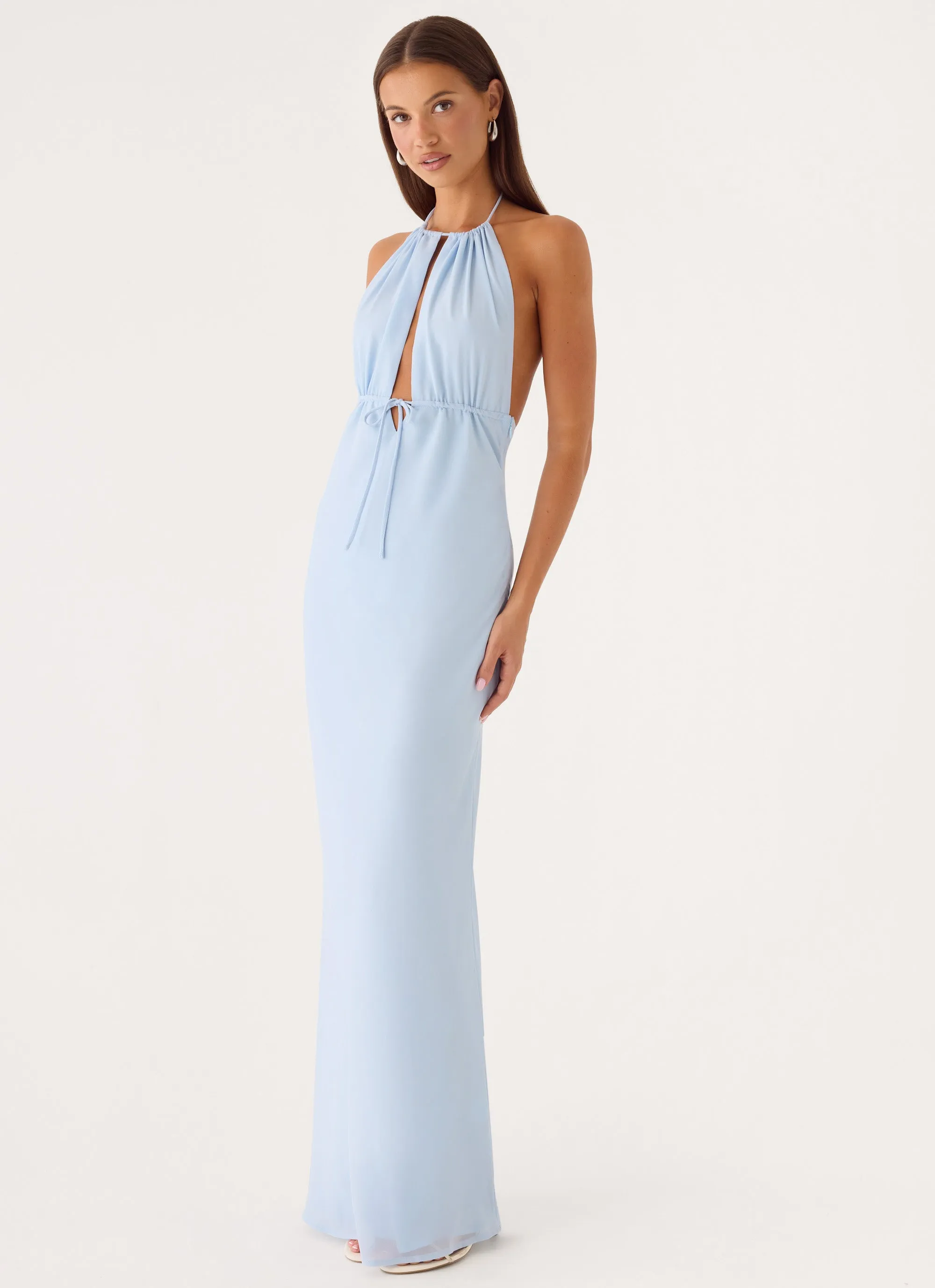 Mariana Maxi Dress - Soft Blue sold by Peppermayo