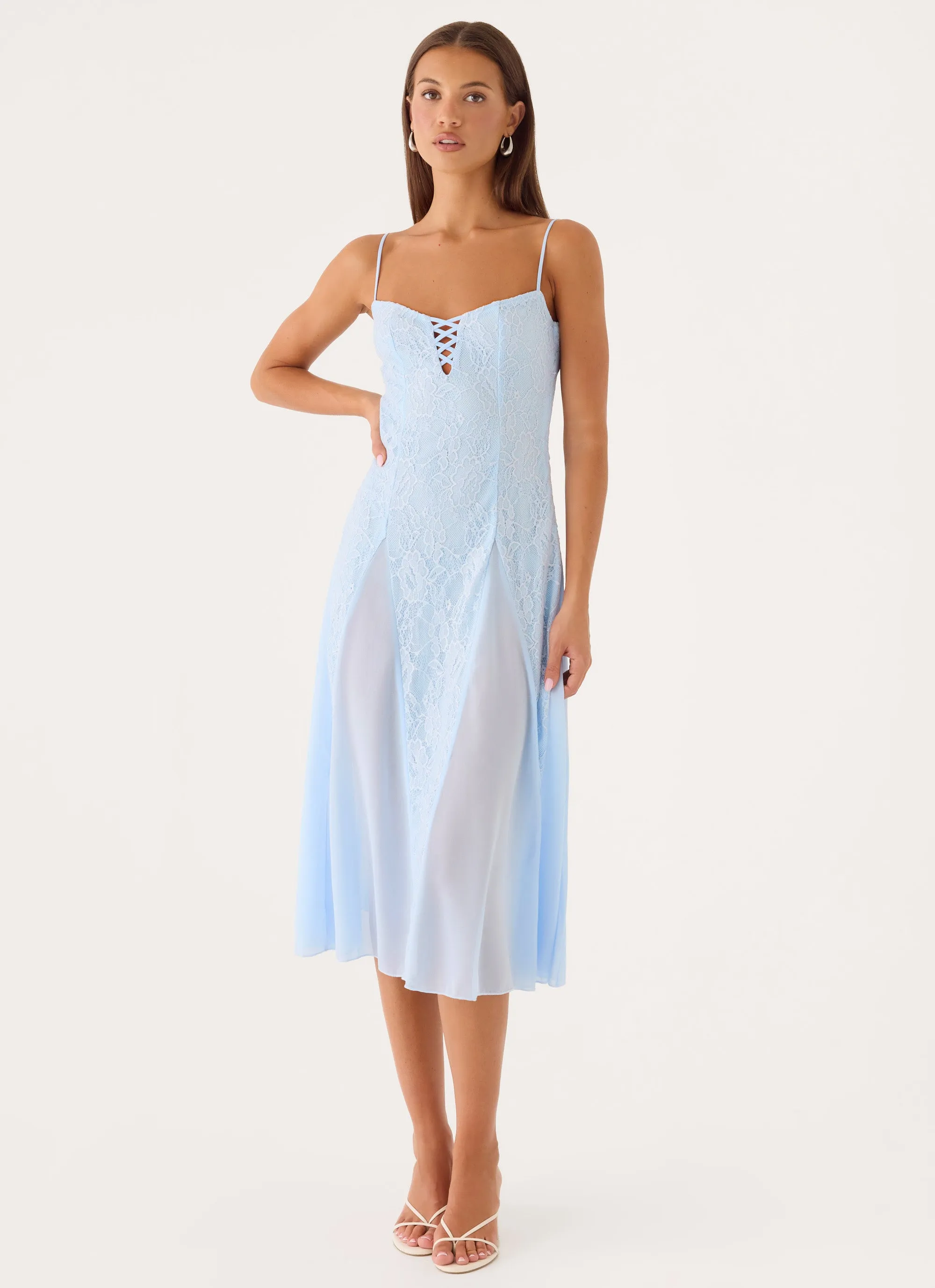 Erynda Midi Dress - Blue sold by Peppermayo product image thumbnail 5