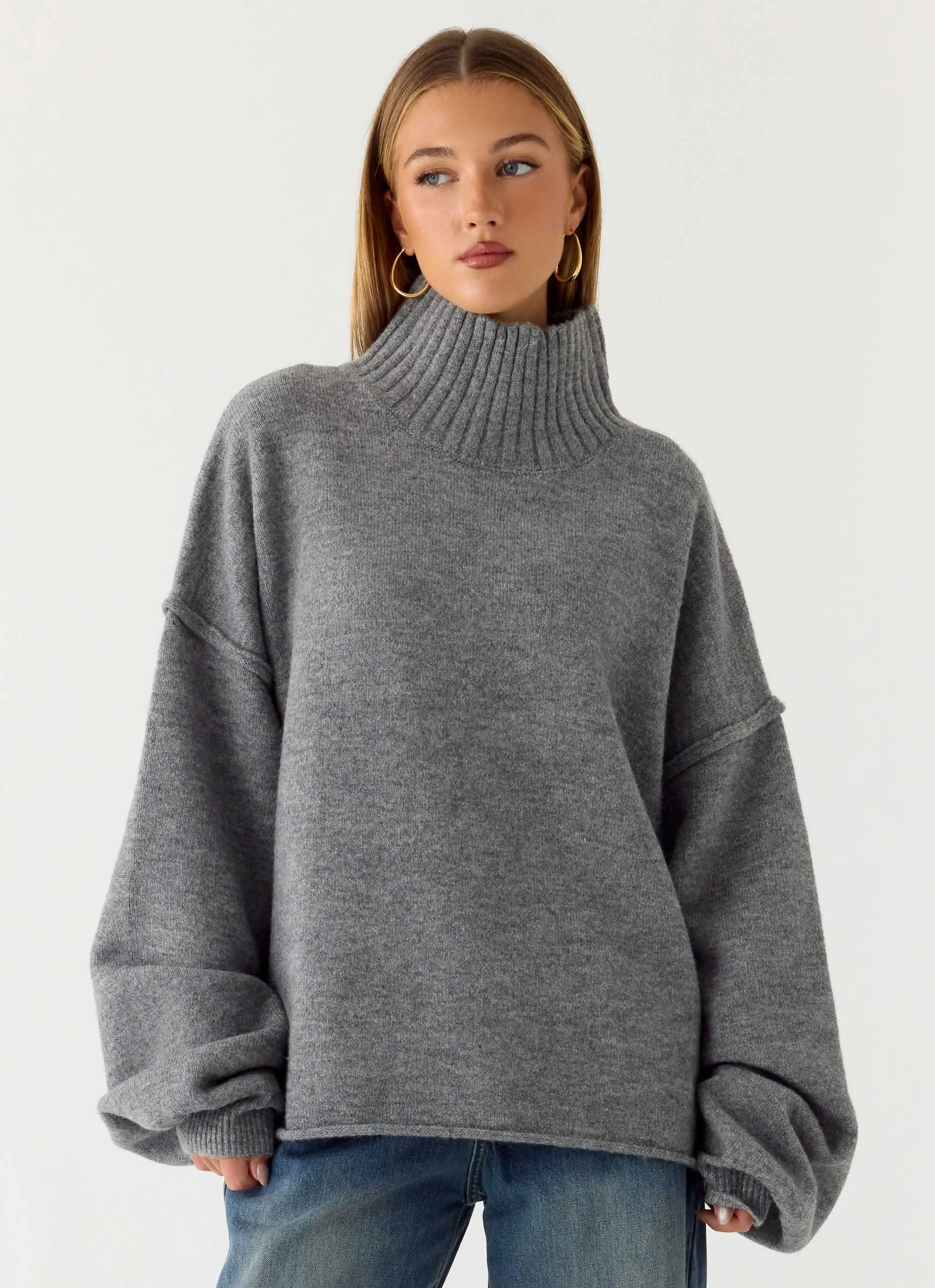 Roux Knit Sweater - Grey sold by Peppermayo product image thumbnail 5