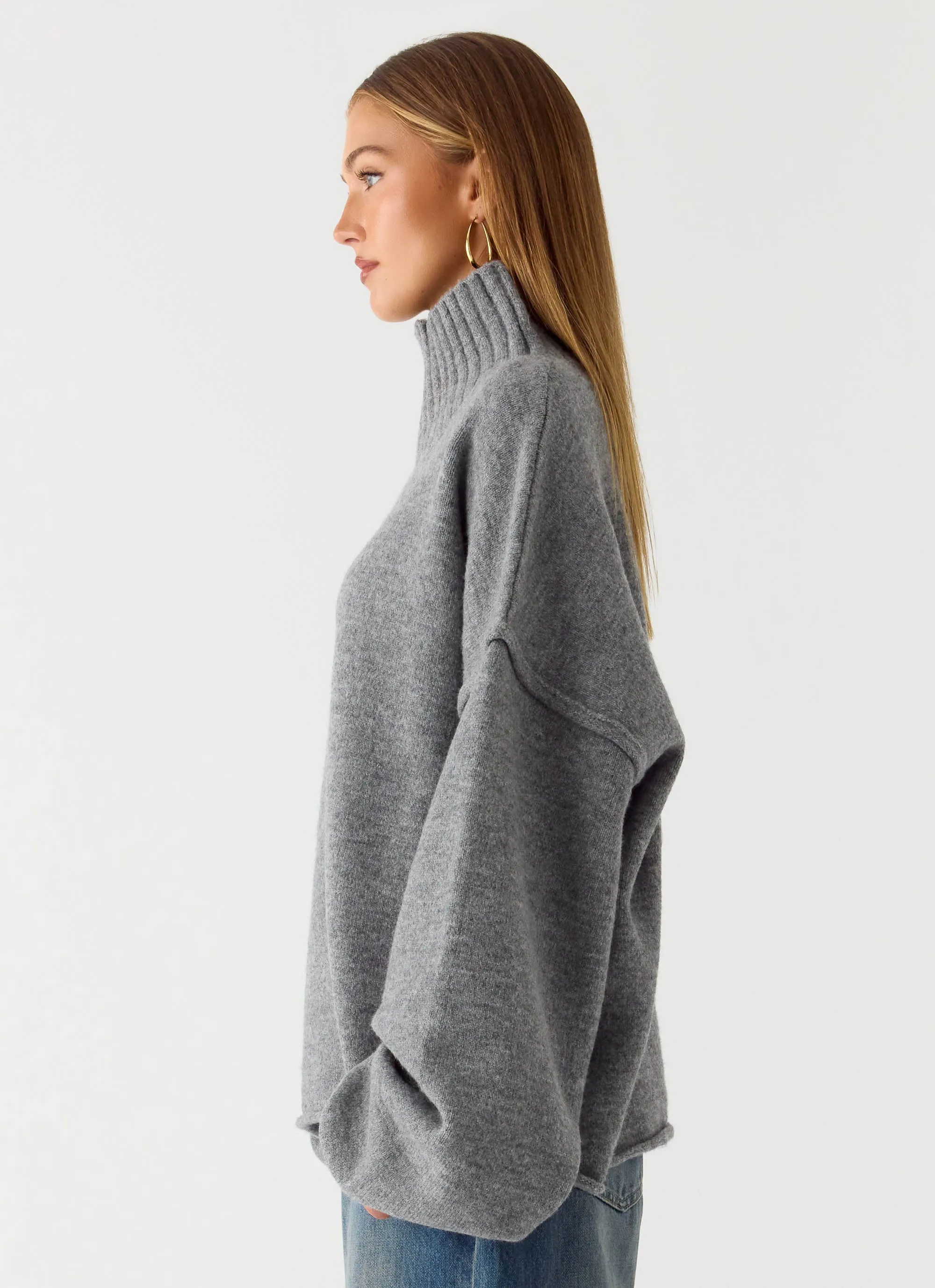 Roux Knit Sweater - Grey sold by Peppermayo product image thumbnail 3