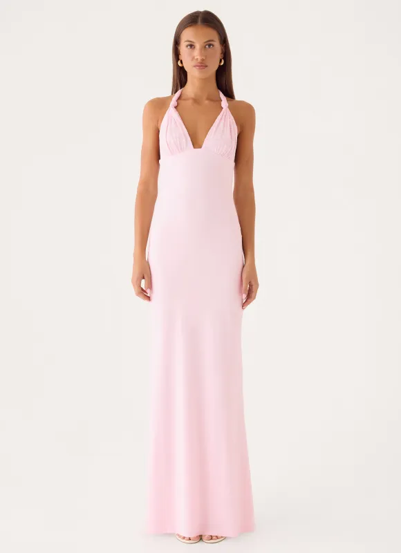 All I Need Maxi Dress - Pink made by Peppermayo