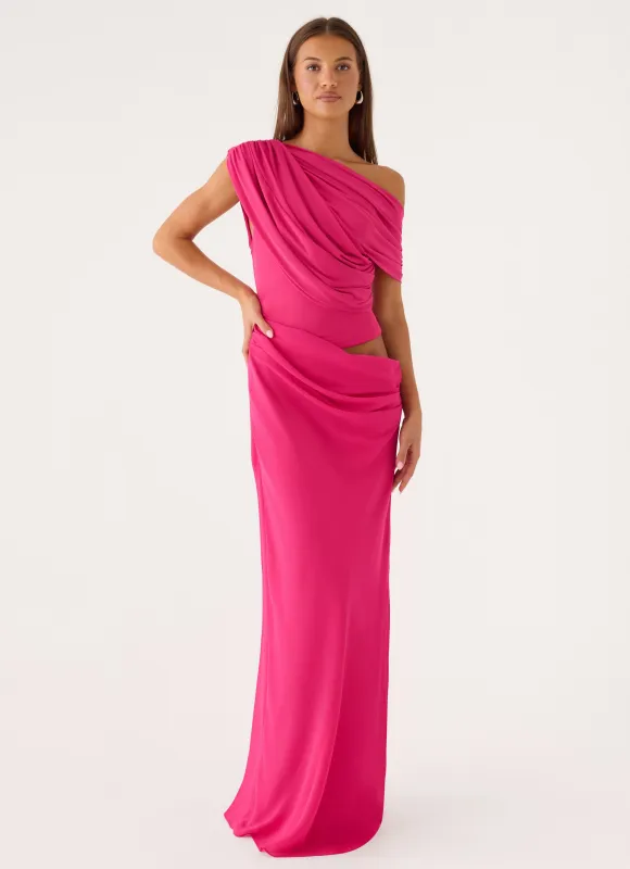 Kona Maxi Dress - Berry Kiss made by Peppermayo