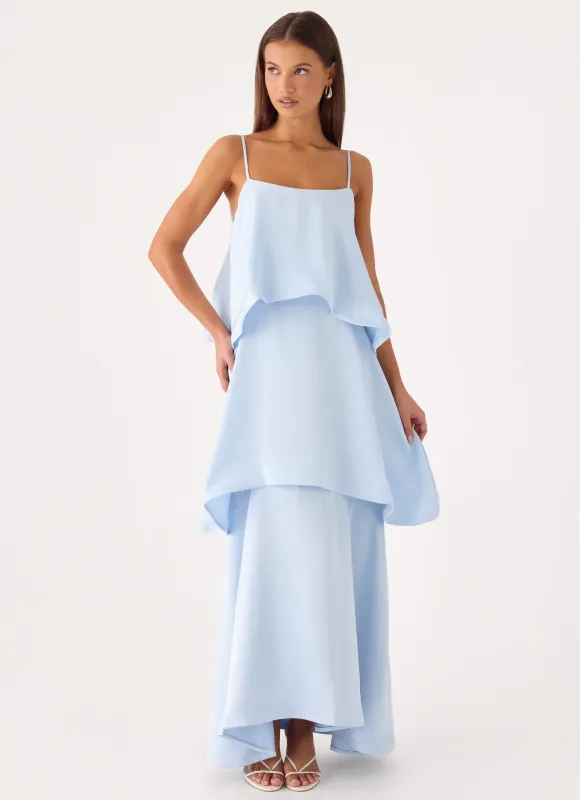 Becka Maxi Dress - Blue made by Peppermayo