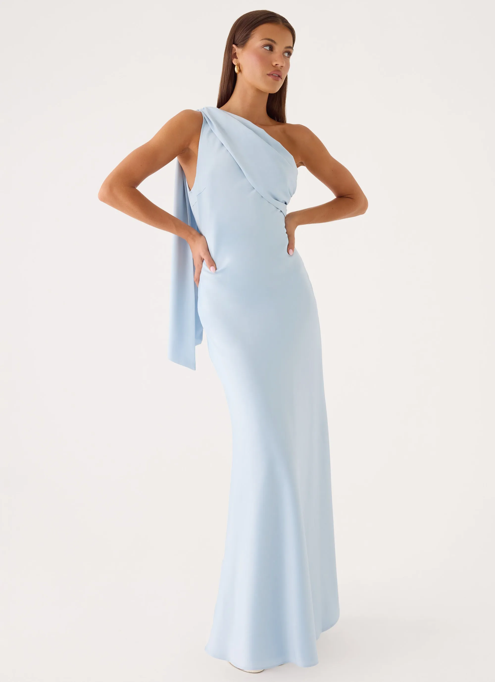 Elena Maxi Dress - Blue sold by Peppermayo
