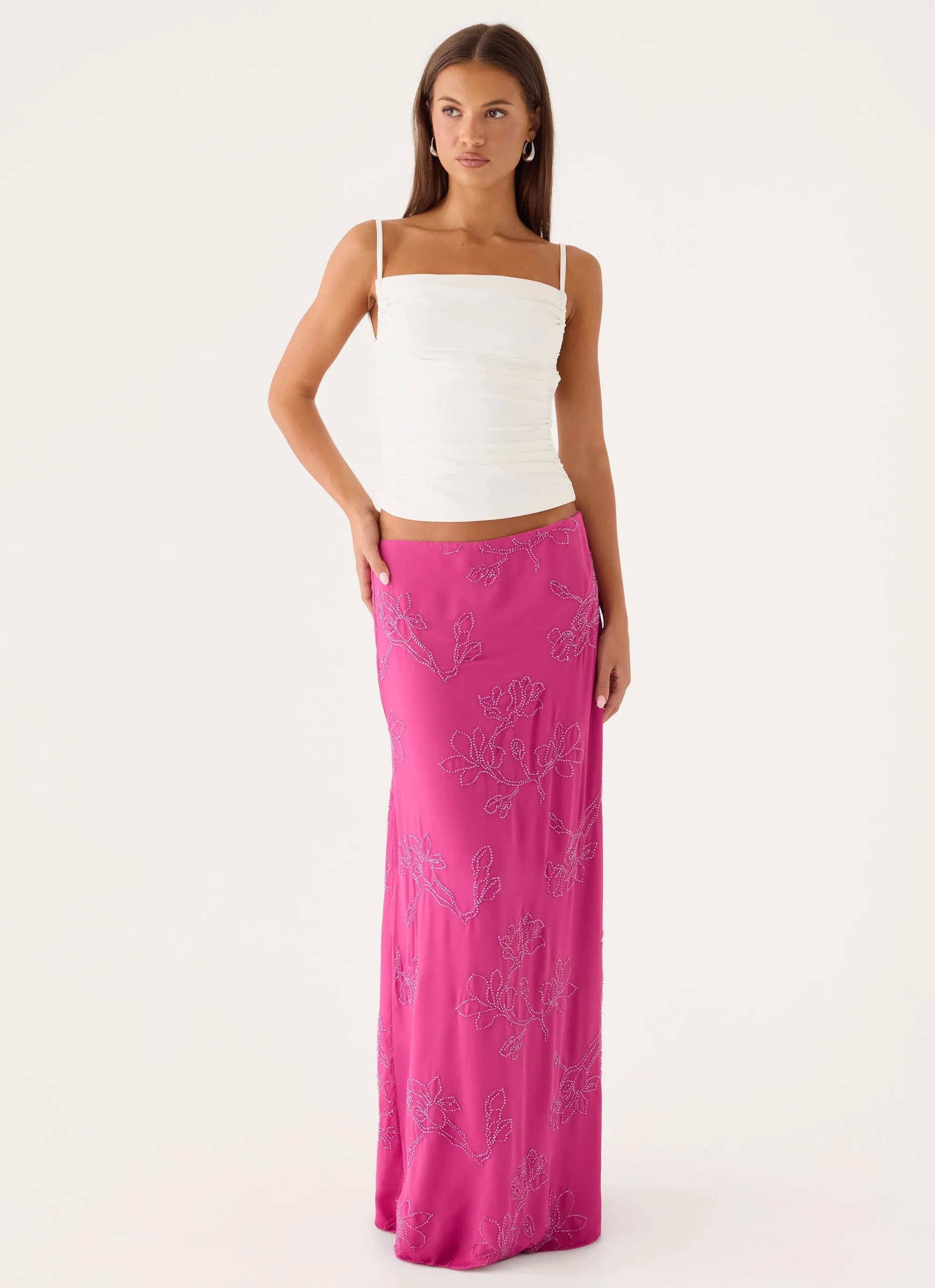 Secret Spot Maxi Skirt - Berry Kiss sold by Peppermayo product image thumbnail 5