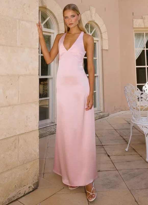 Darcee Maxi Dress - Pink made by Peppermayo