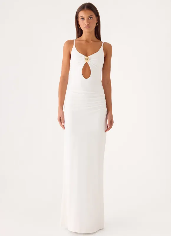 Inez Maxi Dress - White made by Peppermayo
