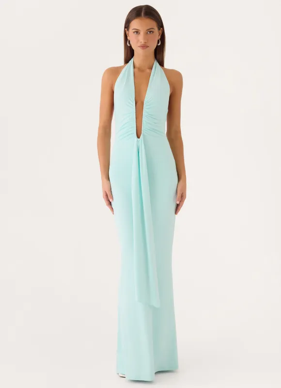 Emiliana Maxi Dress - Aqua made by Peppermayo