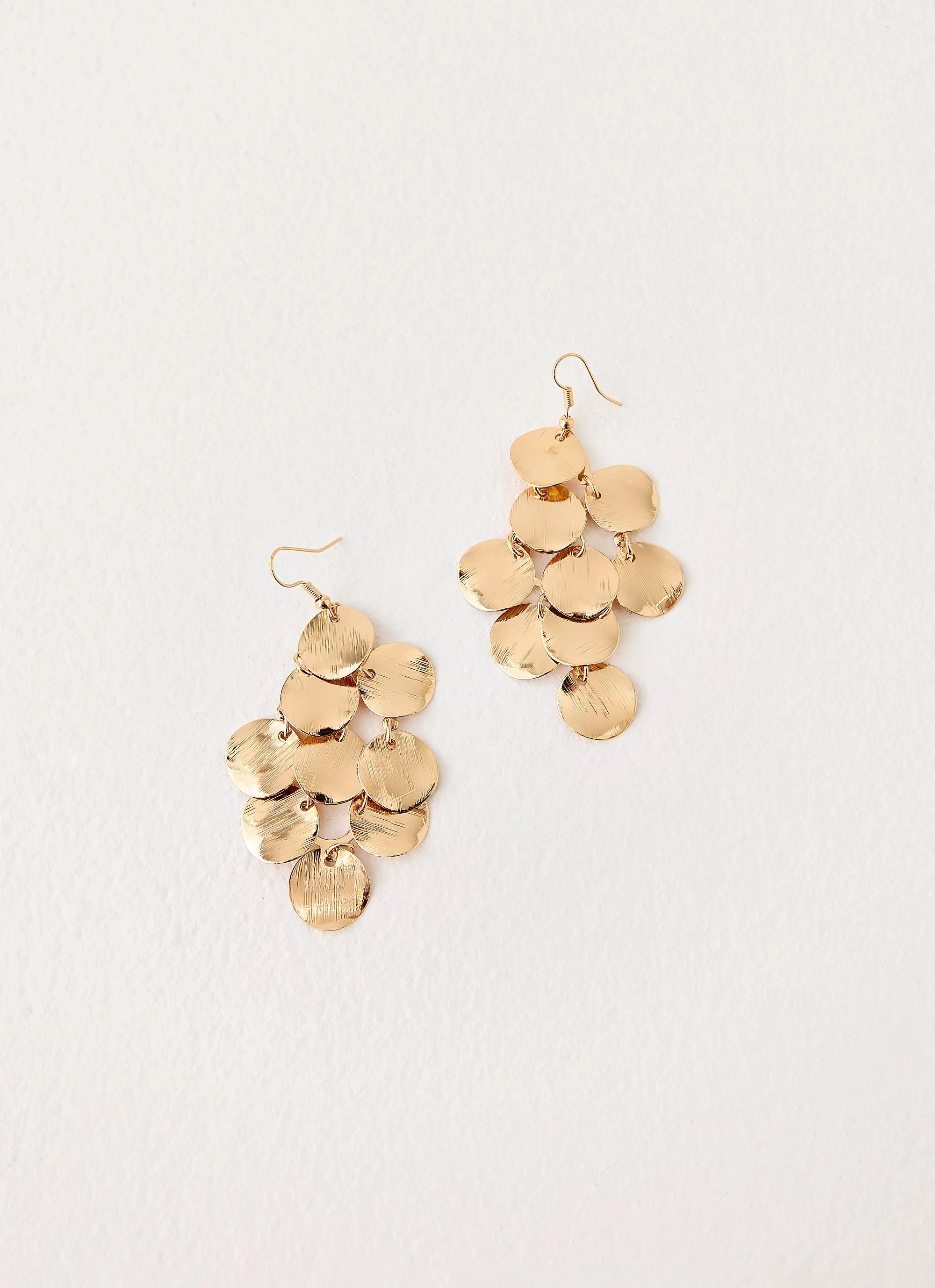 Flower Power Earrings - Gold sold by Peppermayo