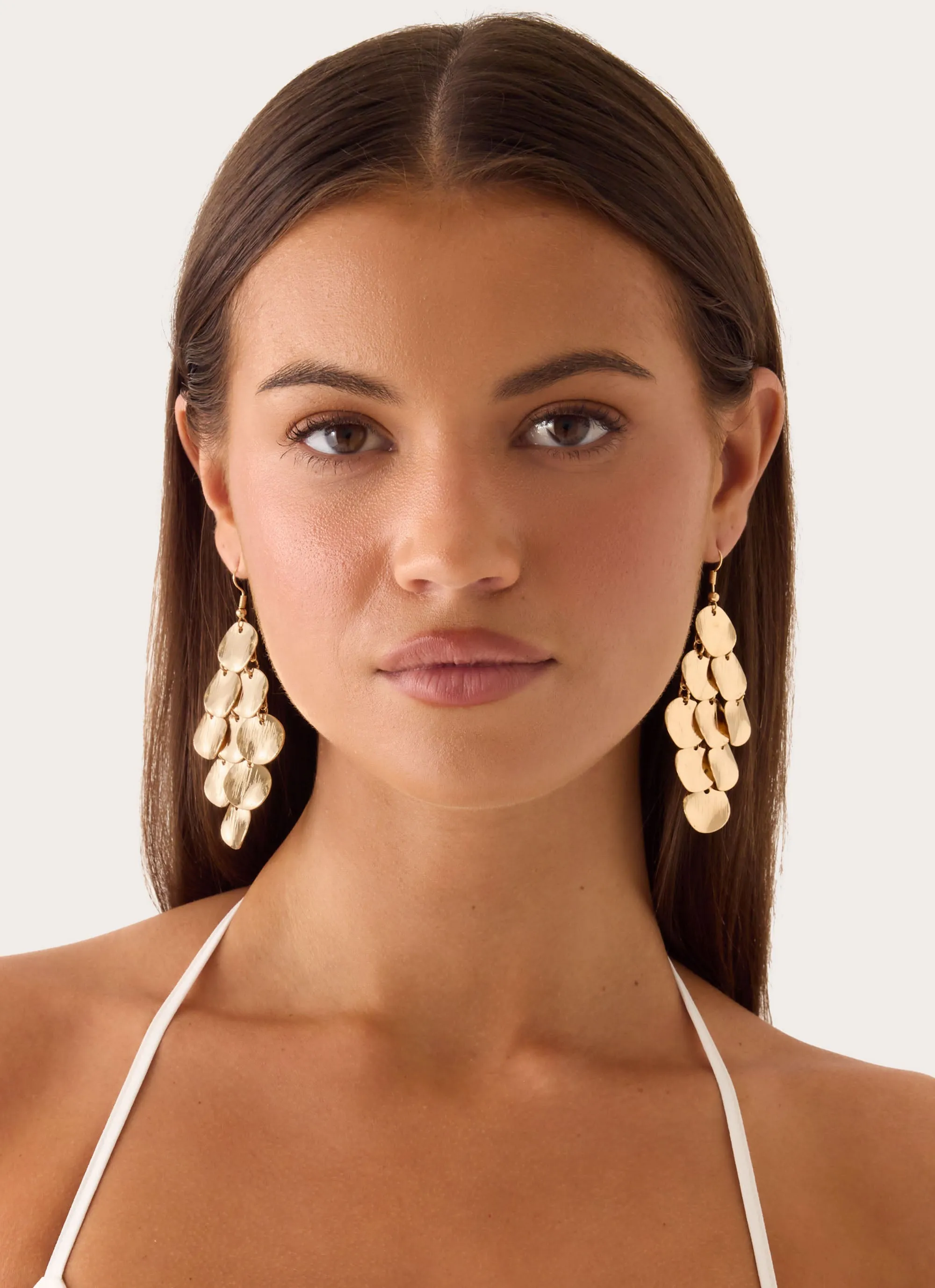 Flower Power Earrings - Gold sold by Peppermayo product image thumbnail 4