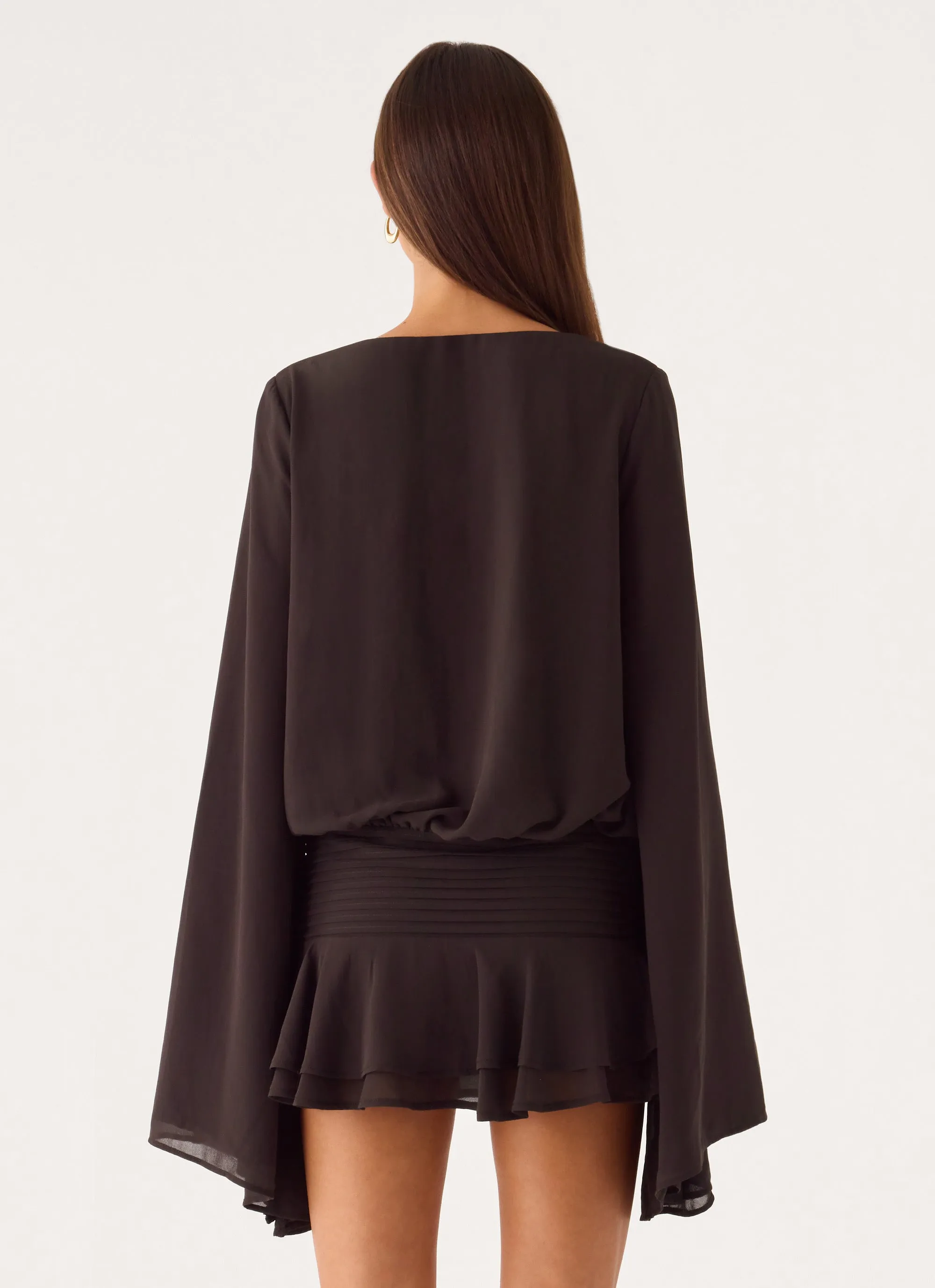 Elisana Mini Dress - Chocolate sold by Peppermayo product image thumbnail 5