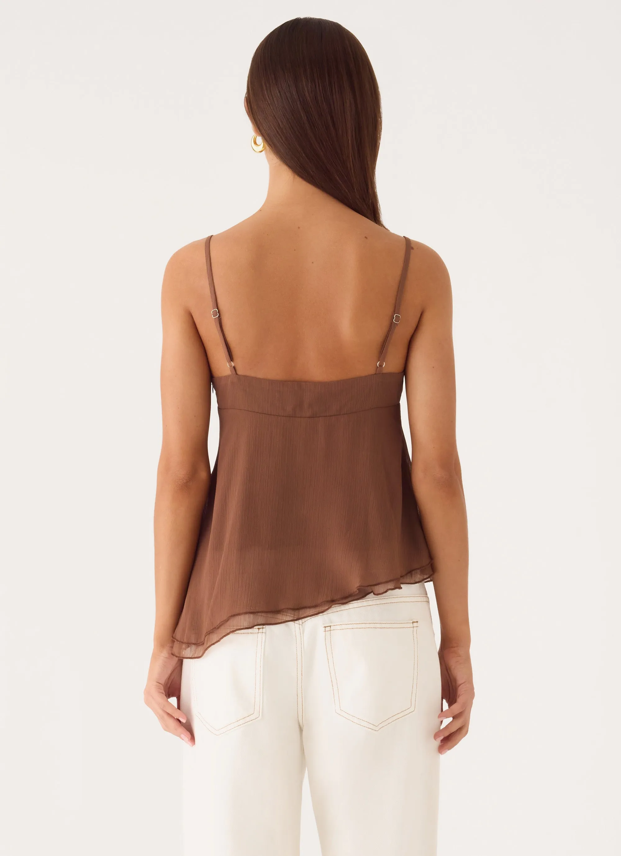 Lurbua Cami Top - Chocolate sold by Peppermayo product image thumbnail 2