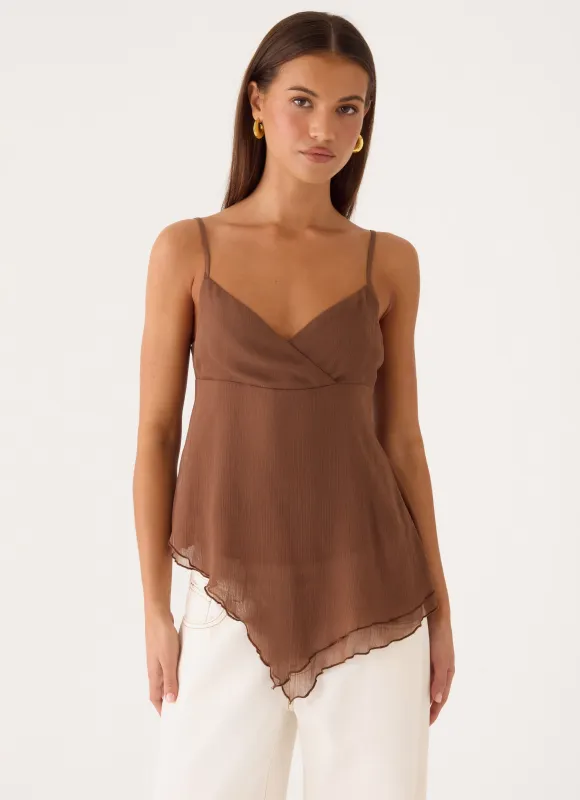 Lurbua Cami Top - Chocolate made by Peppermayo