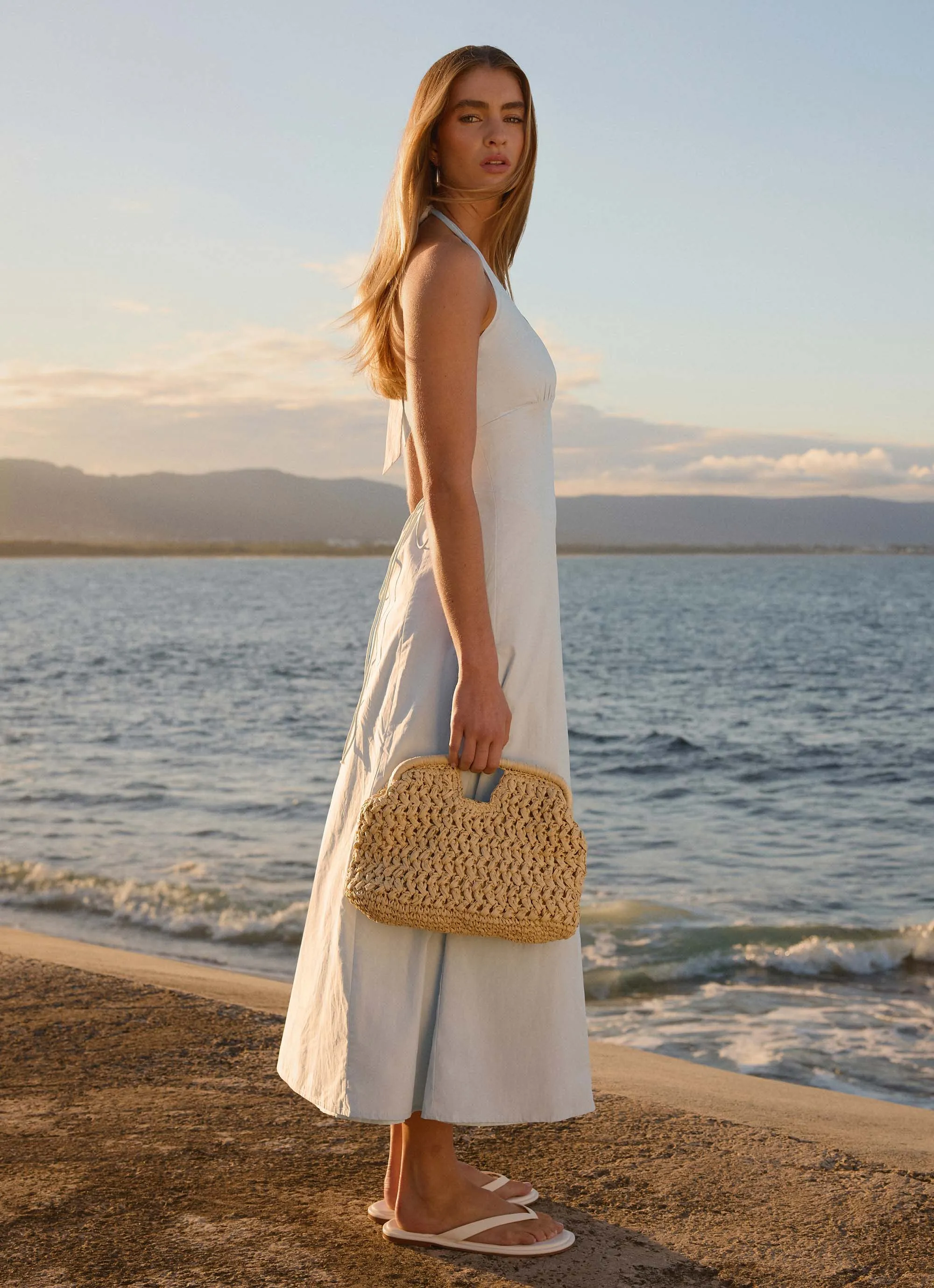 Sarrah Halter Midi Dress - Blue sold by Peppermayo product image thumbnail 3