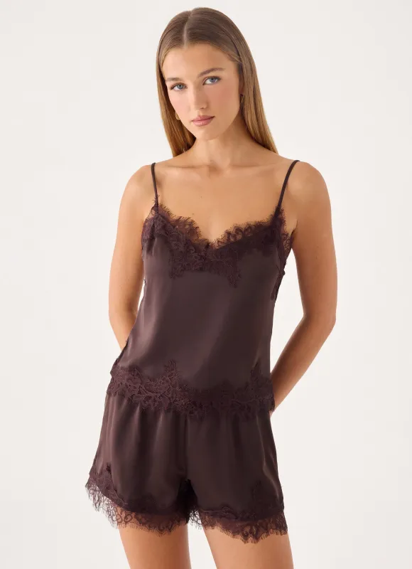 Ellora Cami Top - Chocolate made by Peppermayo
