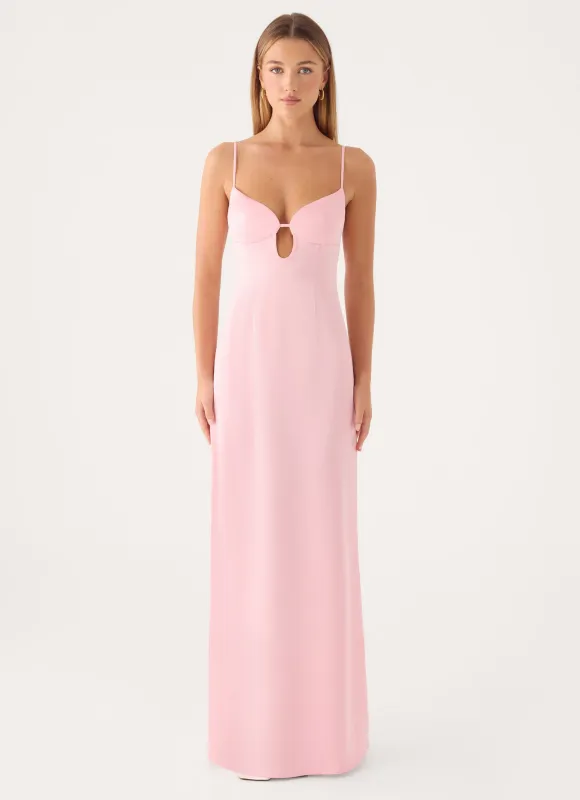 Kindall Maxi Dress - Pink made by Peppermayo