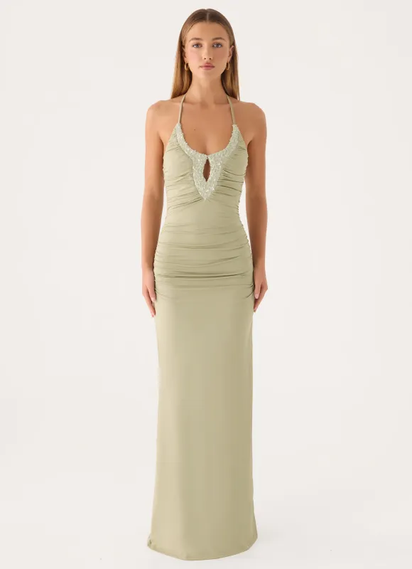 Aminata Maxi Dress - Sage made by Peppermayo