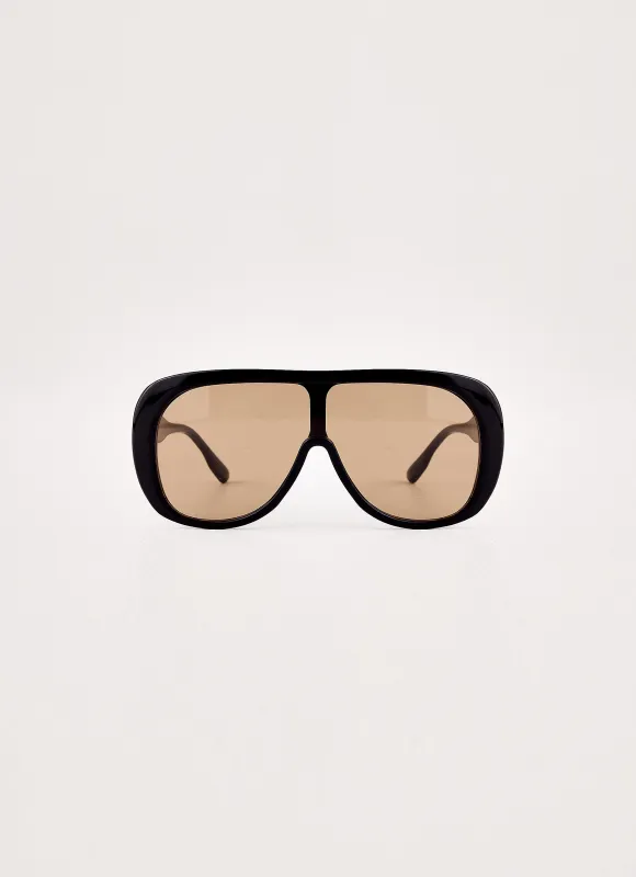 Extra Mile Sunglasses - Black made by Peppermayo