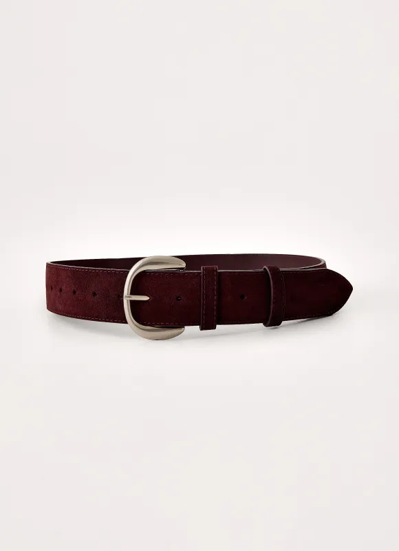 Saddel Muse Belt - Brown/Silver made by Peppermayo