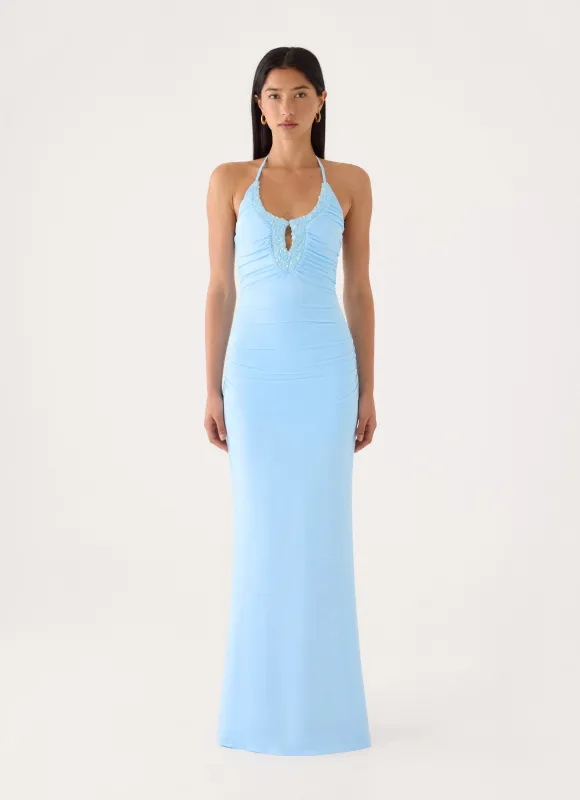 Aminata Maxi Dress - Blue made by Peppermayo