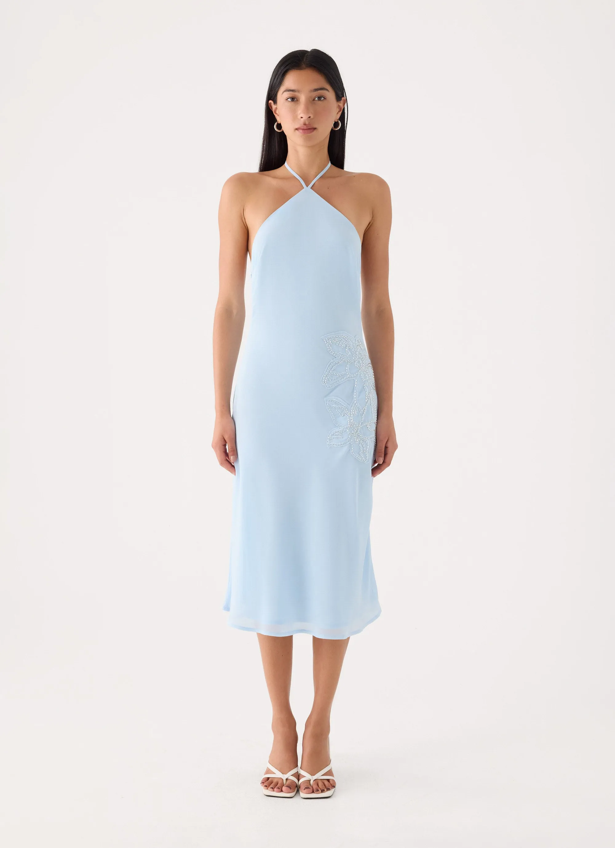 Valeska Beaded Midi Dress - Blue sold by Peppermayo product image thumbnail 5