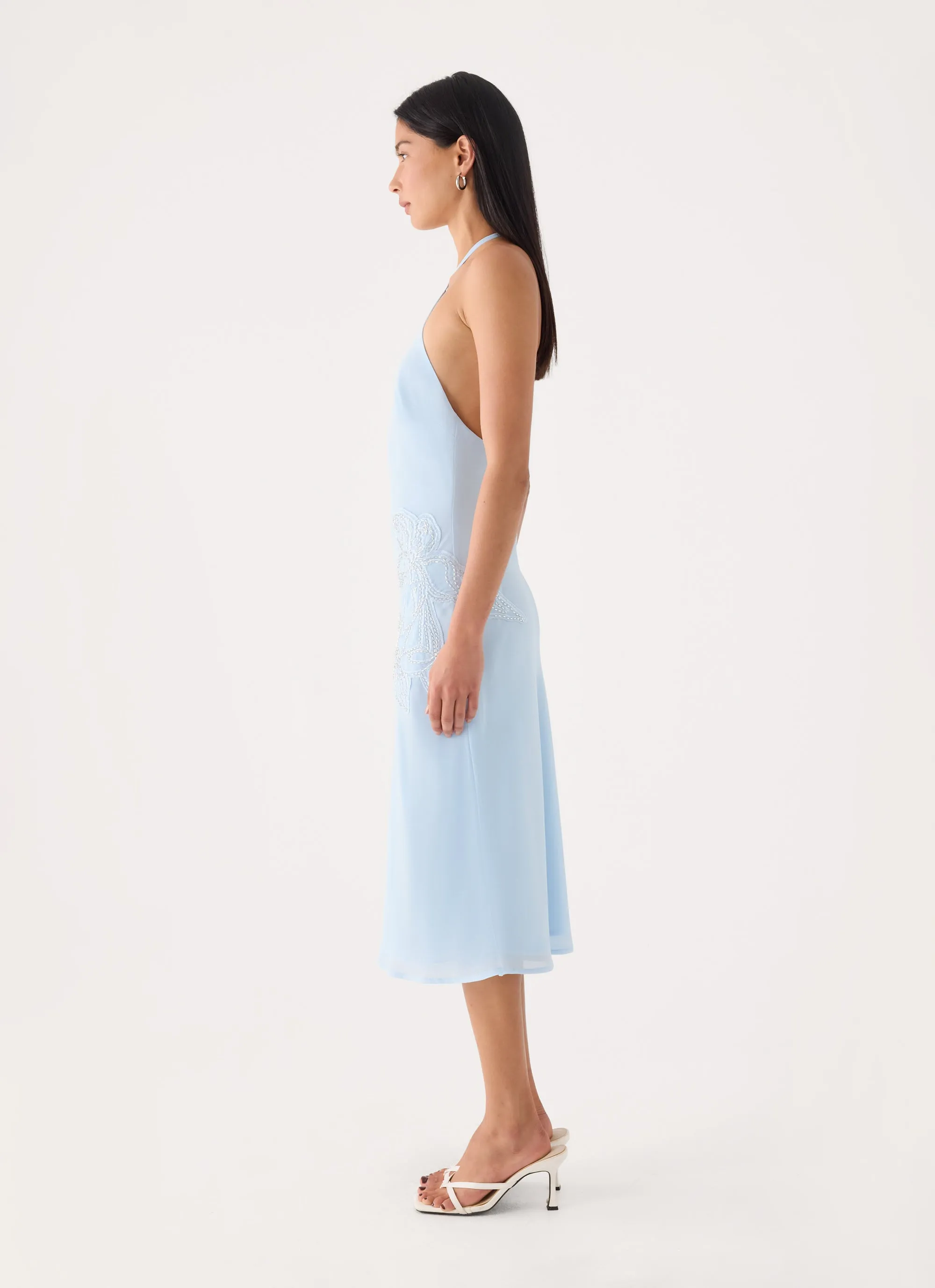 Valeska Beaded Midi Dress - Blue sold by Peppermayo product image thumbnail 3